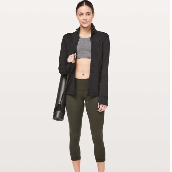 Lululemon | Wunder Under Crop III | Full-On Luxtreme 21" | Dark Olive | Size 0 - Picture 1 of 8